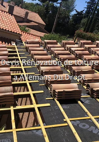 Devis Rénovation de toiture a Allemans Du Dropt