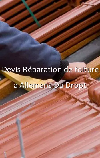 Devis Réparation de toiture a Allemans Du Dropt