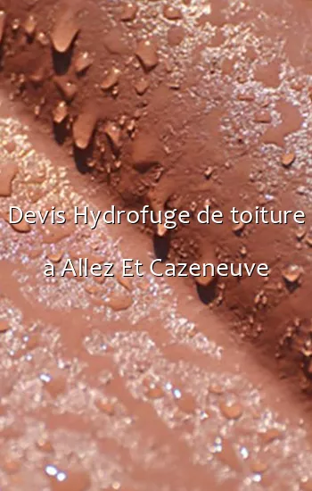 Devis Hydrofuge de toiture a Allez Et Cazeneuve