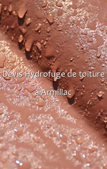 Devis Hydrofuge de toiture a Armillac