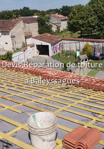 Devis Réparation de toiture a Baleyssagues