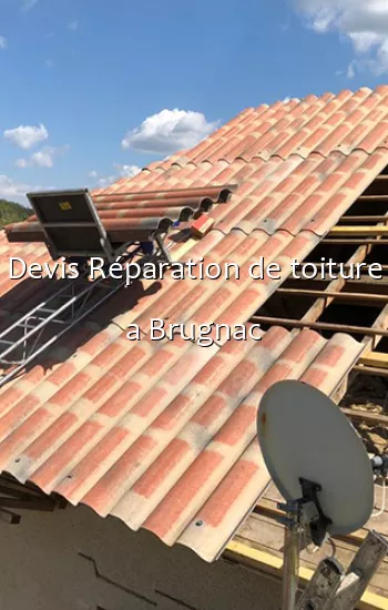 Devis Réparation de toiture a Brugnac