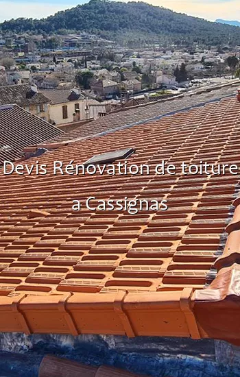 Devis Rénovation de toiture a Cassignas