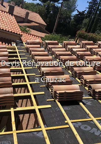 Devis Rénovation de toiture a Cauzac