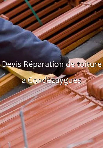 Devis Réparation de toiture a Condezaygues