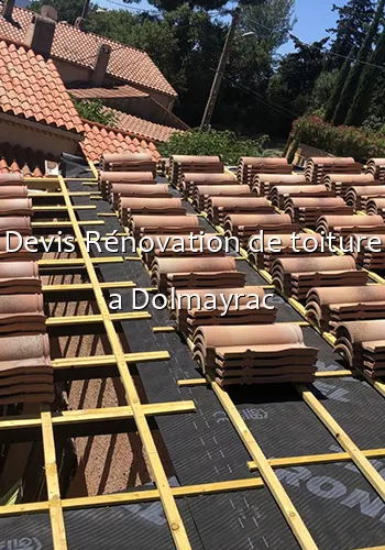 Devis Rénovation de toiture a Dolmayrac