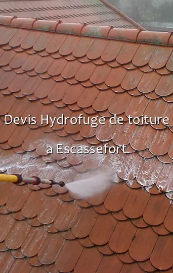 Devis Hydrofuge de toiture a Escassefort