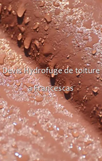 Devis Hydrofuge de toiture a Francescas