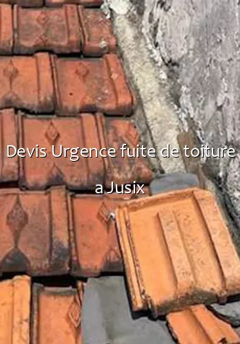 Devis Urgence fuite de toiture a Jusix