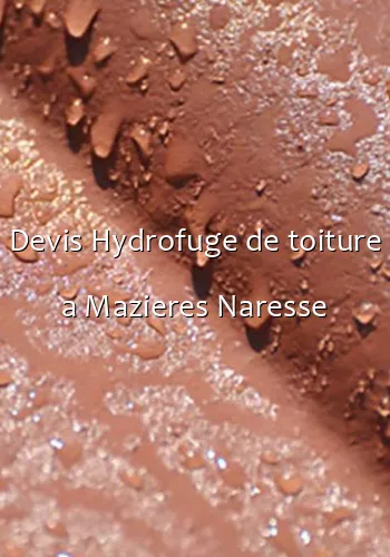 Devis Hydrofuge de toiture a Mazieres Naresse