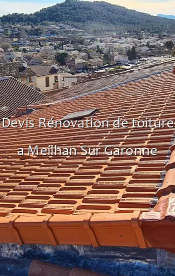 Devis Rénovation de toiture a Meilhan Sur Garonne