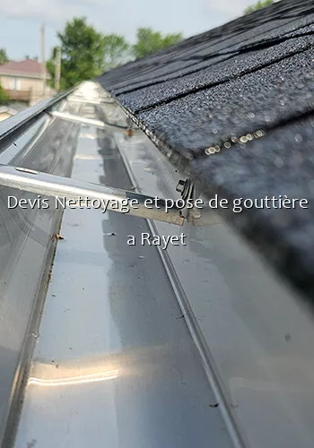 Devis Nettoyage et pose de gouttière a Rayet