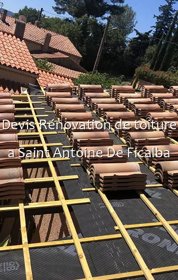 Devis Rénovation de toiture a Saint Antoine De Ficalba