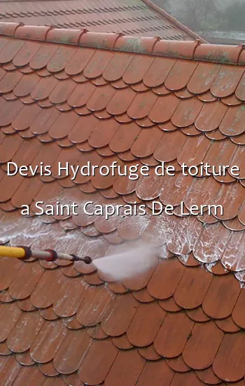 Devis Hydrofuge de toiture a Saint Caprais De Lerm