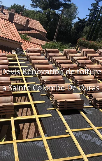 Devis Rénovation de toiture a Sainte Colombe De Duras