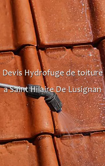 Devis Hydrofuge de toiture a Saint Hilaire De Lusignan