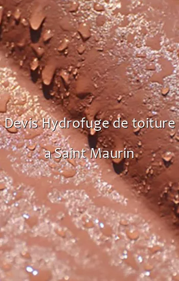 Devis Hydrofuge de toiture a Saint Maurin