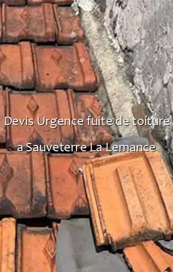 Devis Urgence fuite de toiture a Sauveterre La Lemance