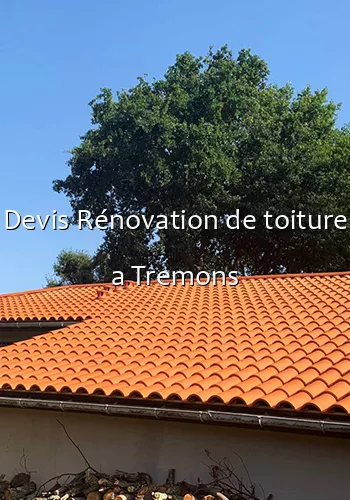 Devis Rénovation de toiture a Tremons